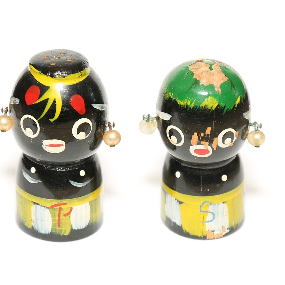Disneyland 1950's Rare Adventure Land Tiki Salt and Pepper Shakers
